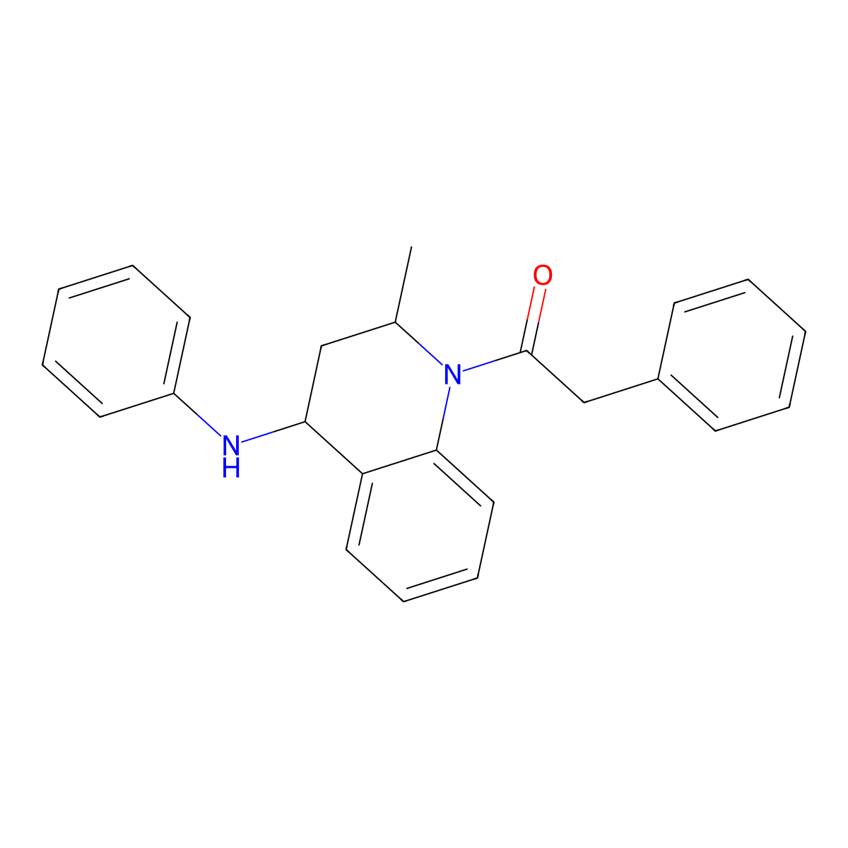 1-(4-anilino-2-methyl-3,4-dihydro-2H-quinolin-1-yl)-2-phenylethanone molecular structure, CAS 331254-91-2