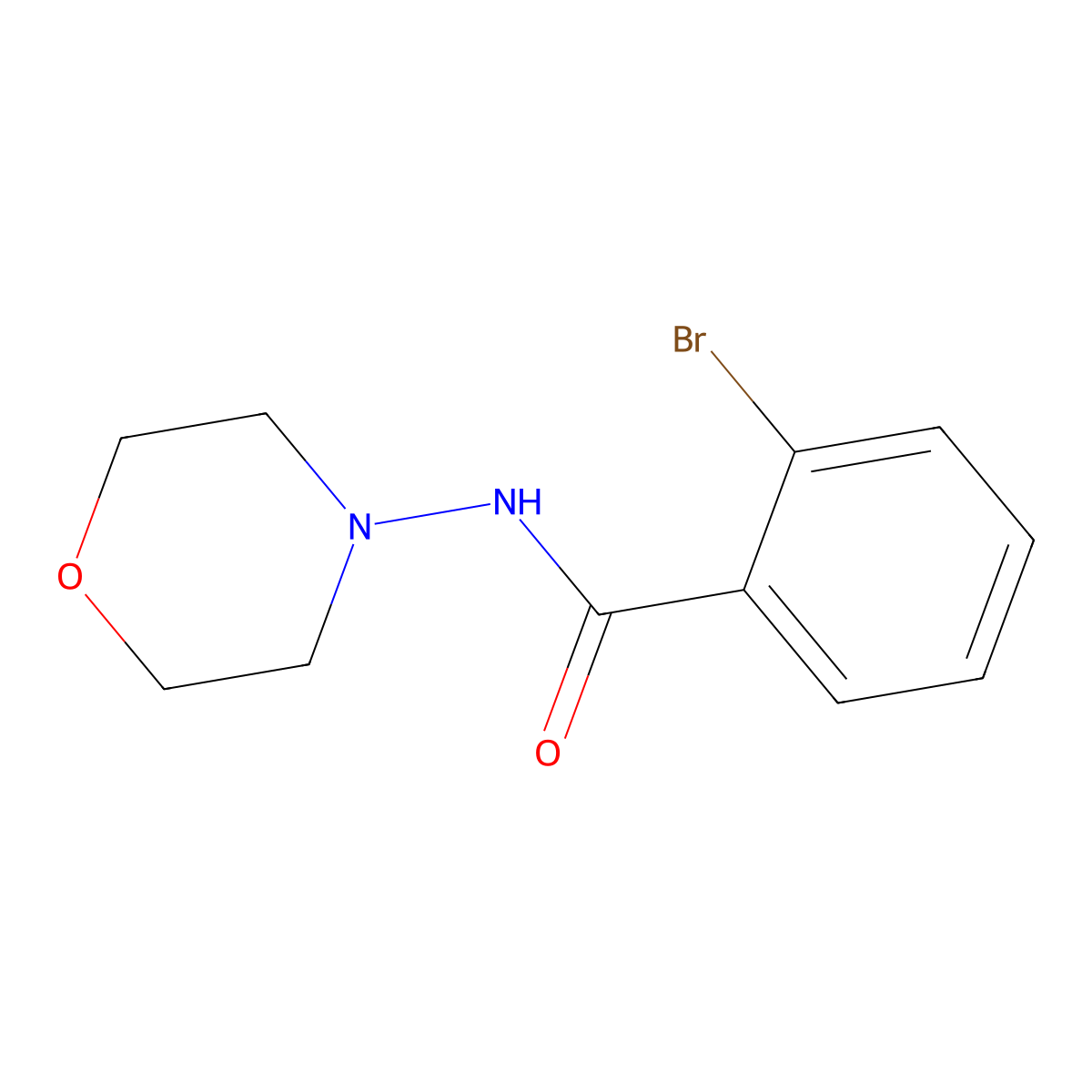 2-Bromo-N-4-morpholinylbenzamide molecular structure, CAS 331255-48-2