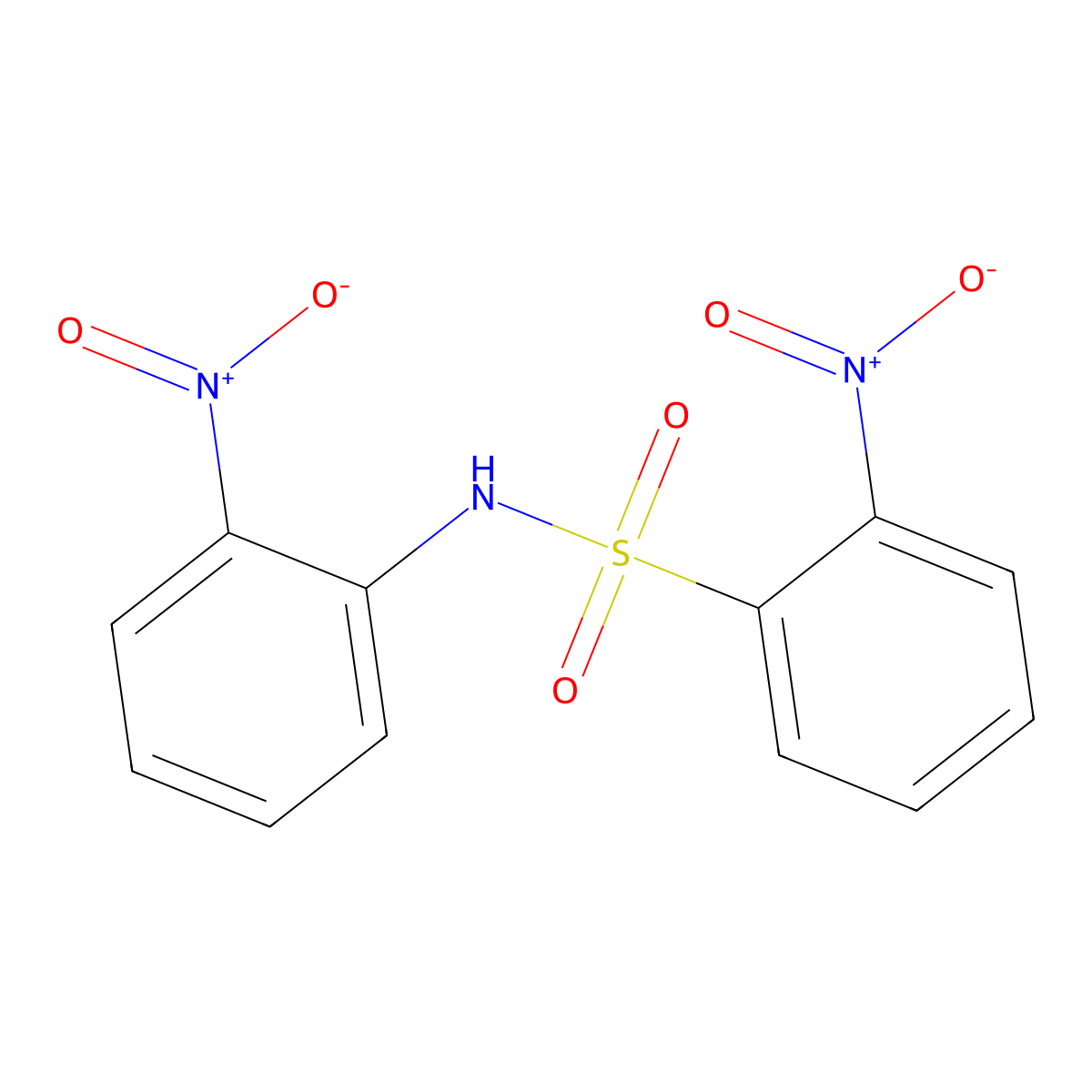 2-nitro-N-(2-nitrophenyl)benzenesulfonamide molecular structure, CAS 331256-09-8
