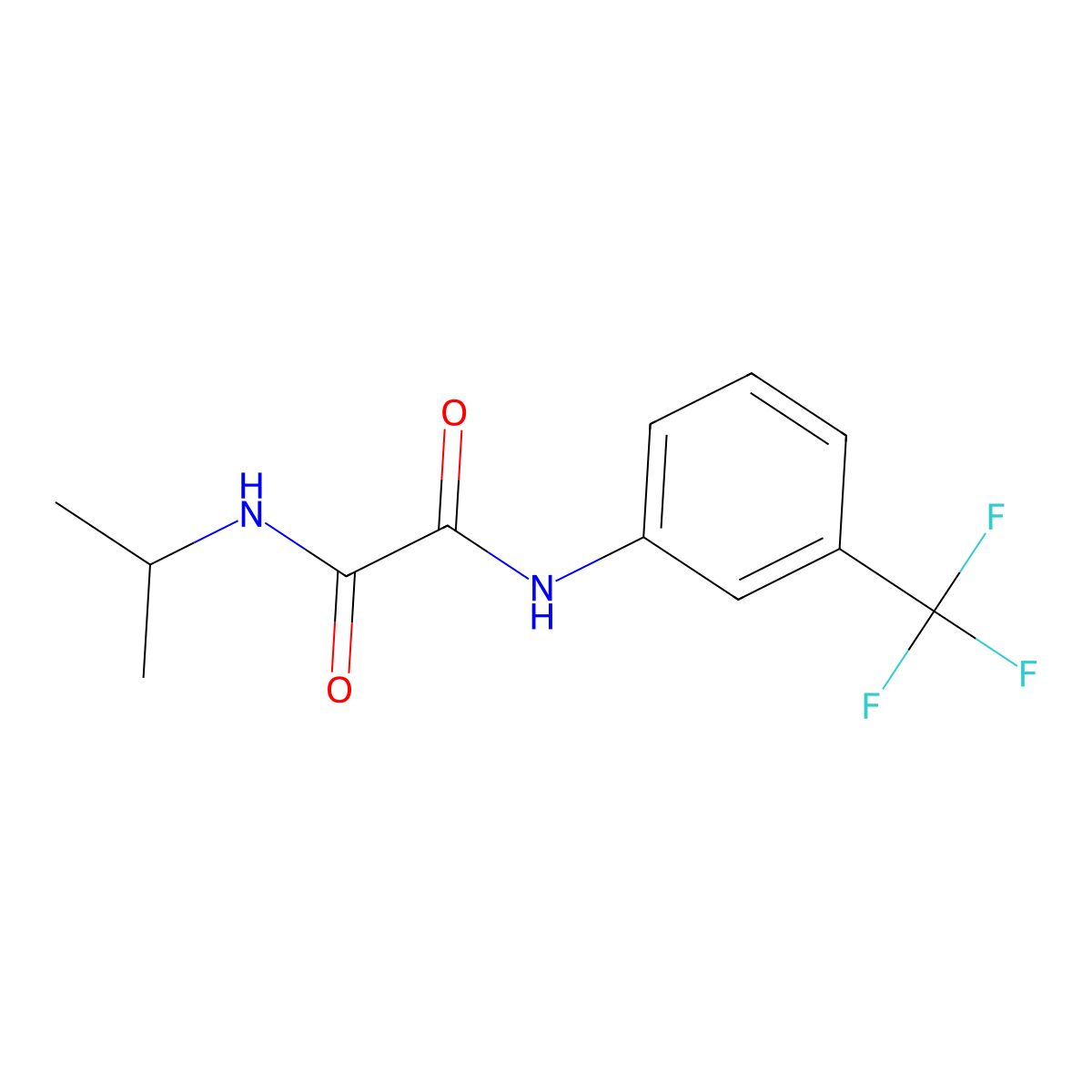 N'-propan-2-yl-N-[3-(trifluoromethyl)phenyl]oxamide molecular structure, CAS 331263-98-0