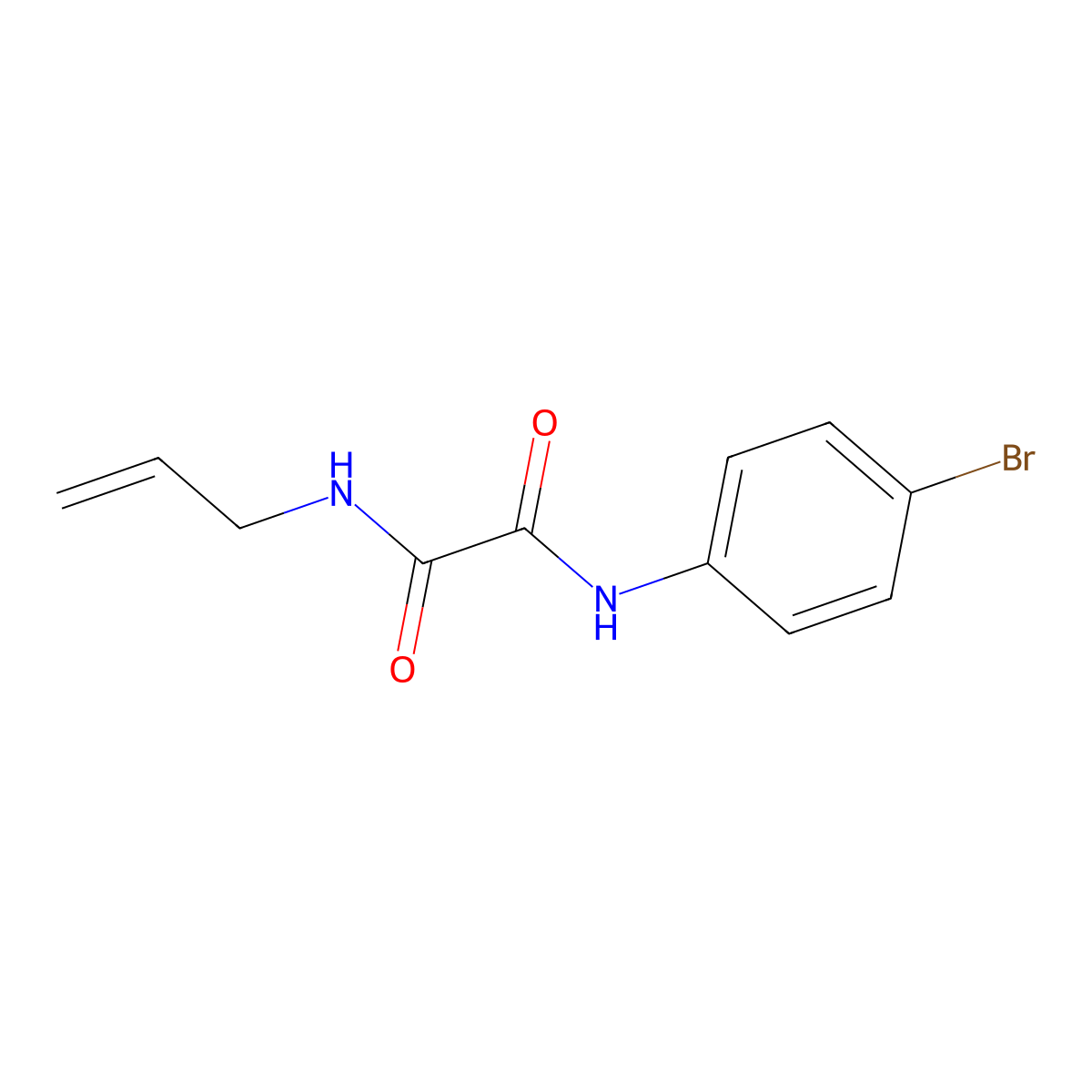 N'-(4-bromophenyl)-N-prop-2-enyloxamide molecular structure, CAS 331265-06-6