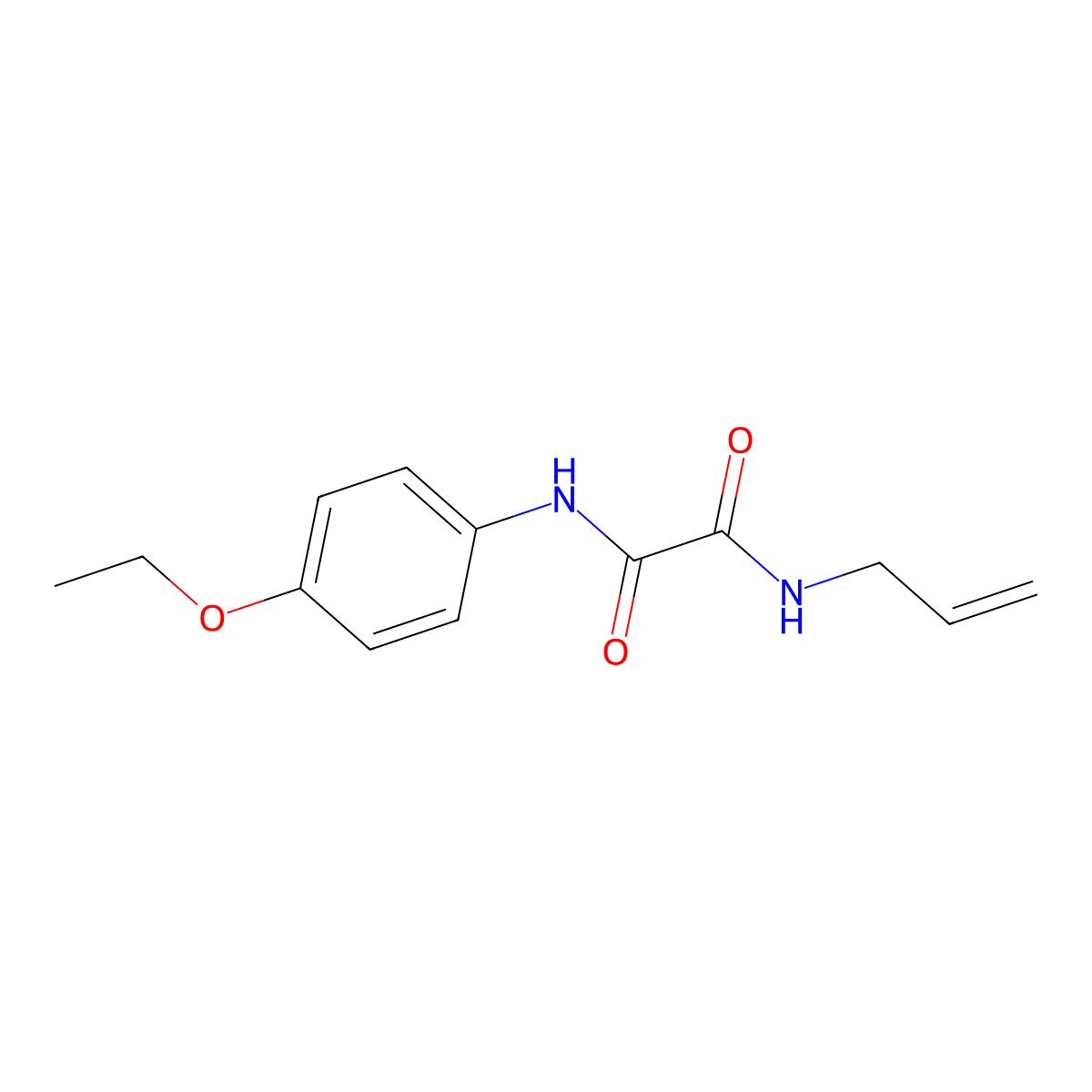 N'-(4-ethoxyphenyl)-N-prop-2-enyloxamide molecular structure, CAS 331265-87-3