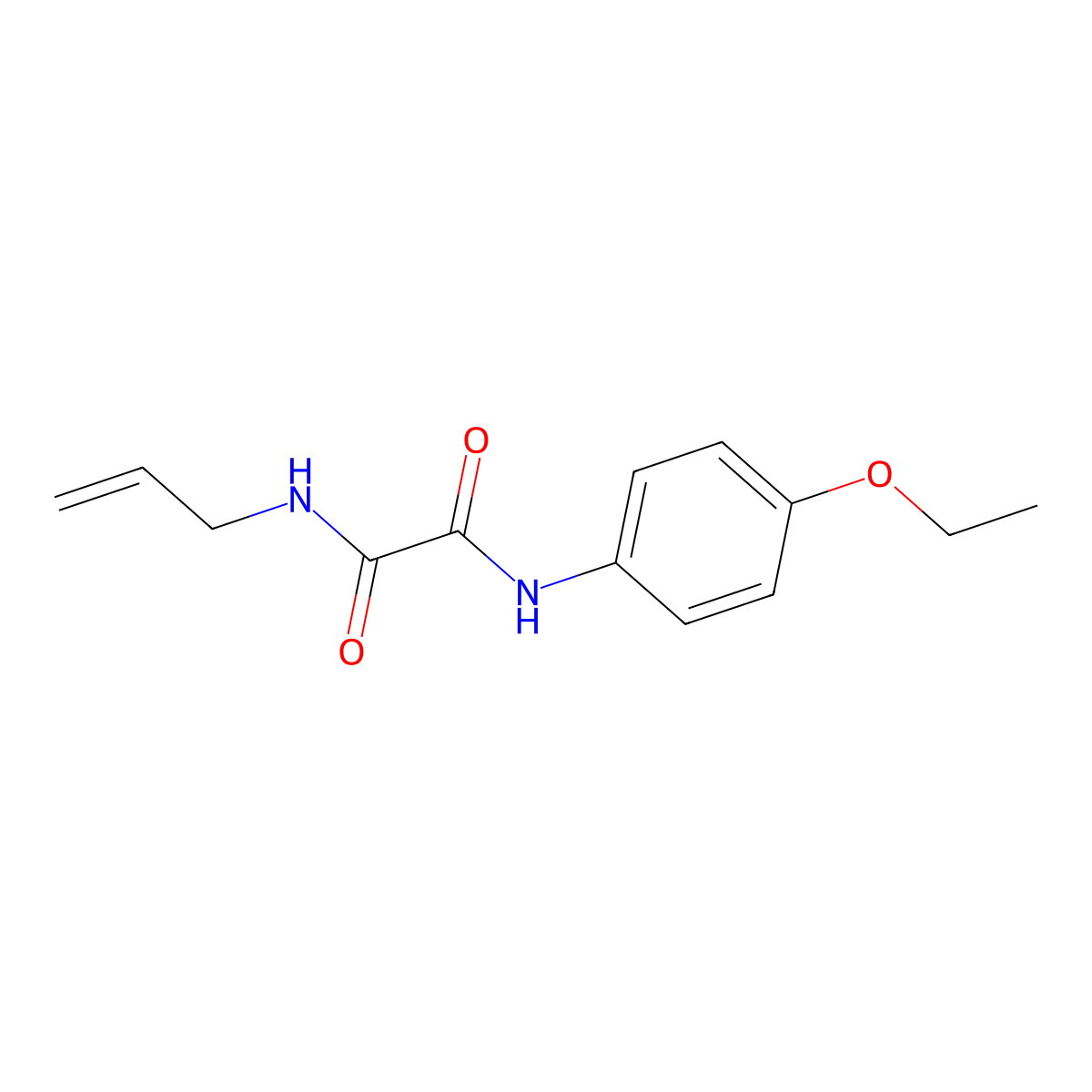 N'-(4-ethoxyphenyl)-N-prop-2-enyloxamide molecular structure, CAS 331265-87-3
