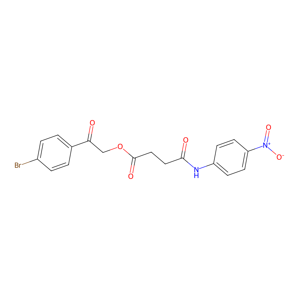 2-(4-Bromophenyl)-2-oxoethyl 4-{4-nitroanilino}-4-oxobutanoate molecular structure, CAS 331269-55-7