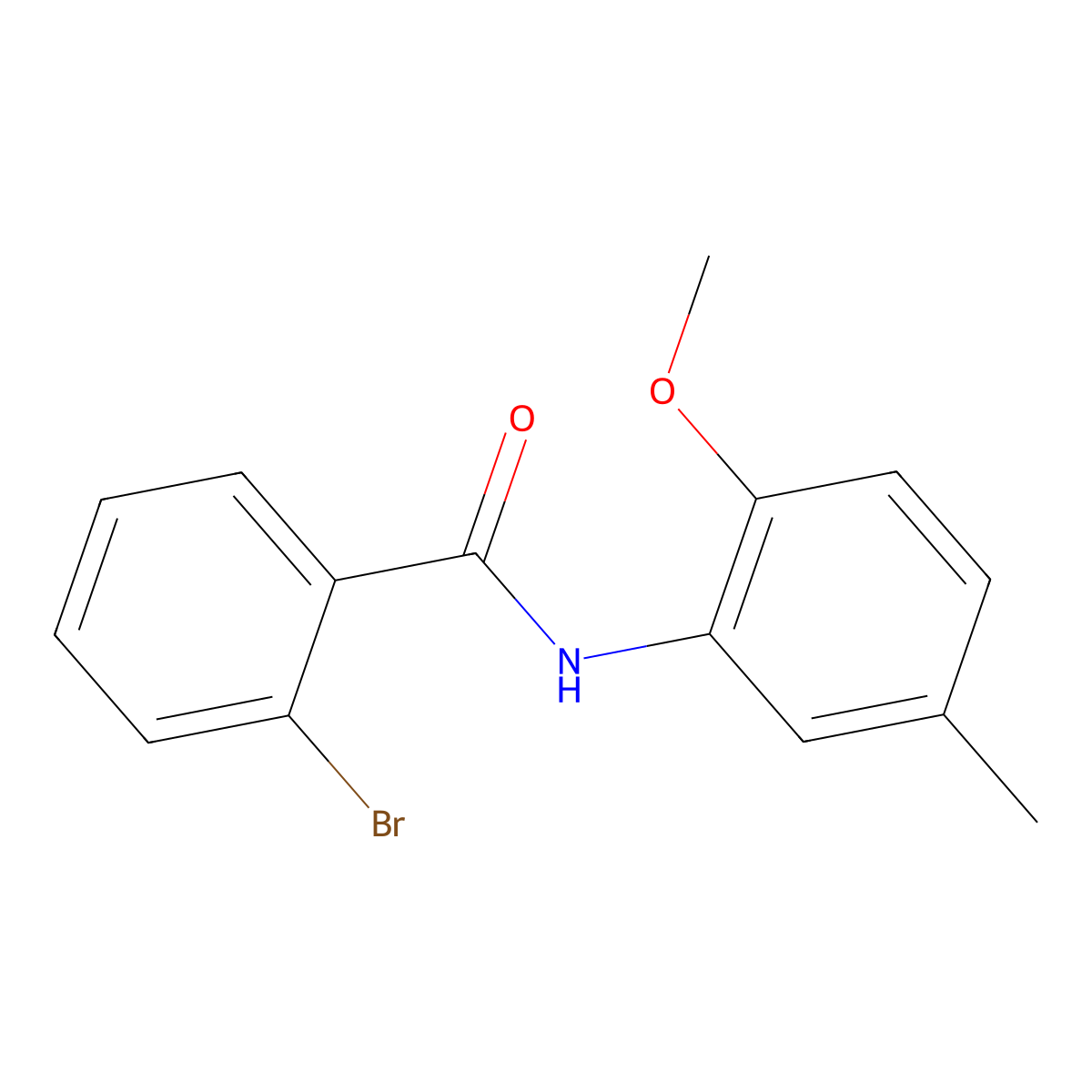 2-bromo-N-(2-methoxy-5-methylphenyl)benzamide molecular structure, CAS 331270-37-2