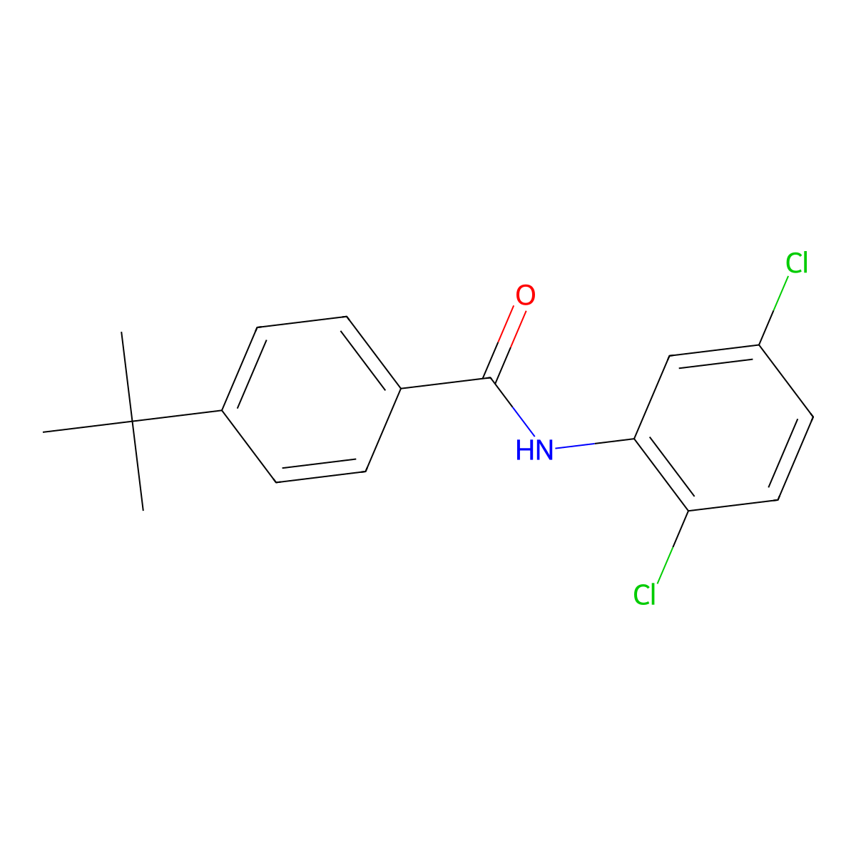 4-tert-butyl-N-(2,5-dichlorophenyl)benzamide molecular structure, CAS 331270-63-4
