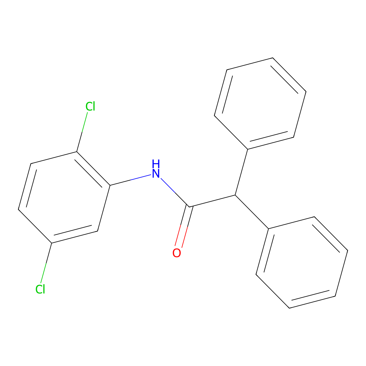 N-(2,5-dichlorophenyl)-2,2-diphenylacetamide molecular structure, CAS 331270-69-0