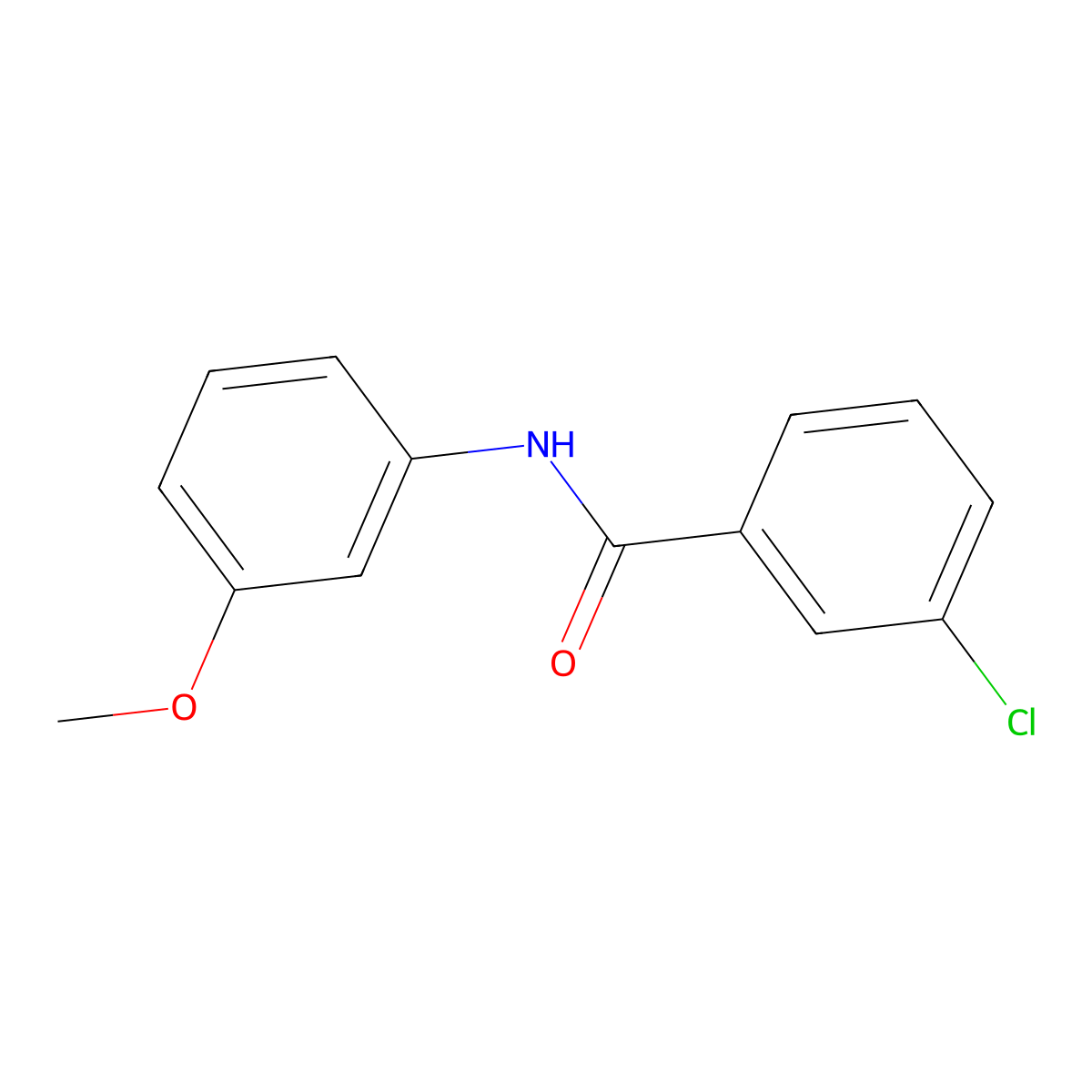 3-chloro-N-(3-methoxyphenyl)benzamide molecular structure, CAS 331270-71-4