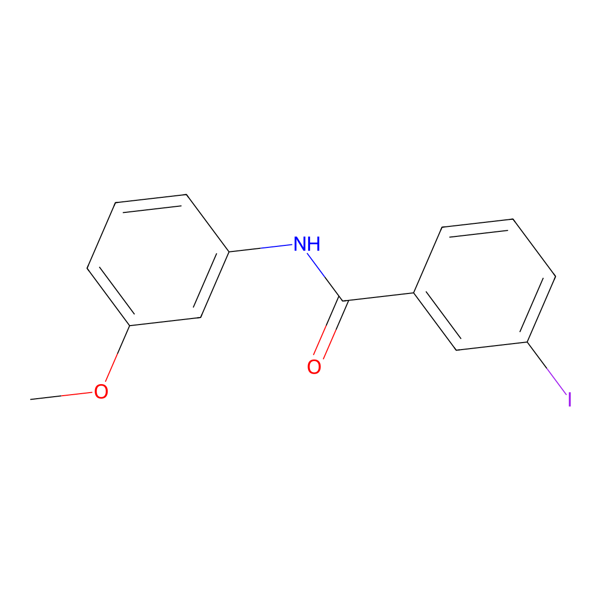 3-iodo-N-(3-methoxyphenyl)benzamide molecular structure, CAS 331270-72-5