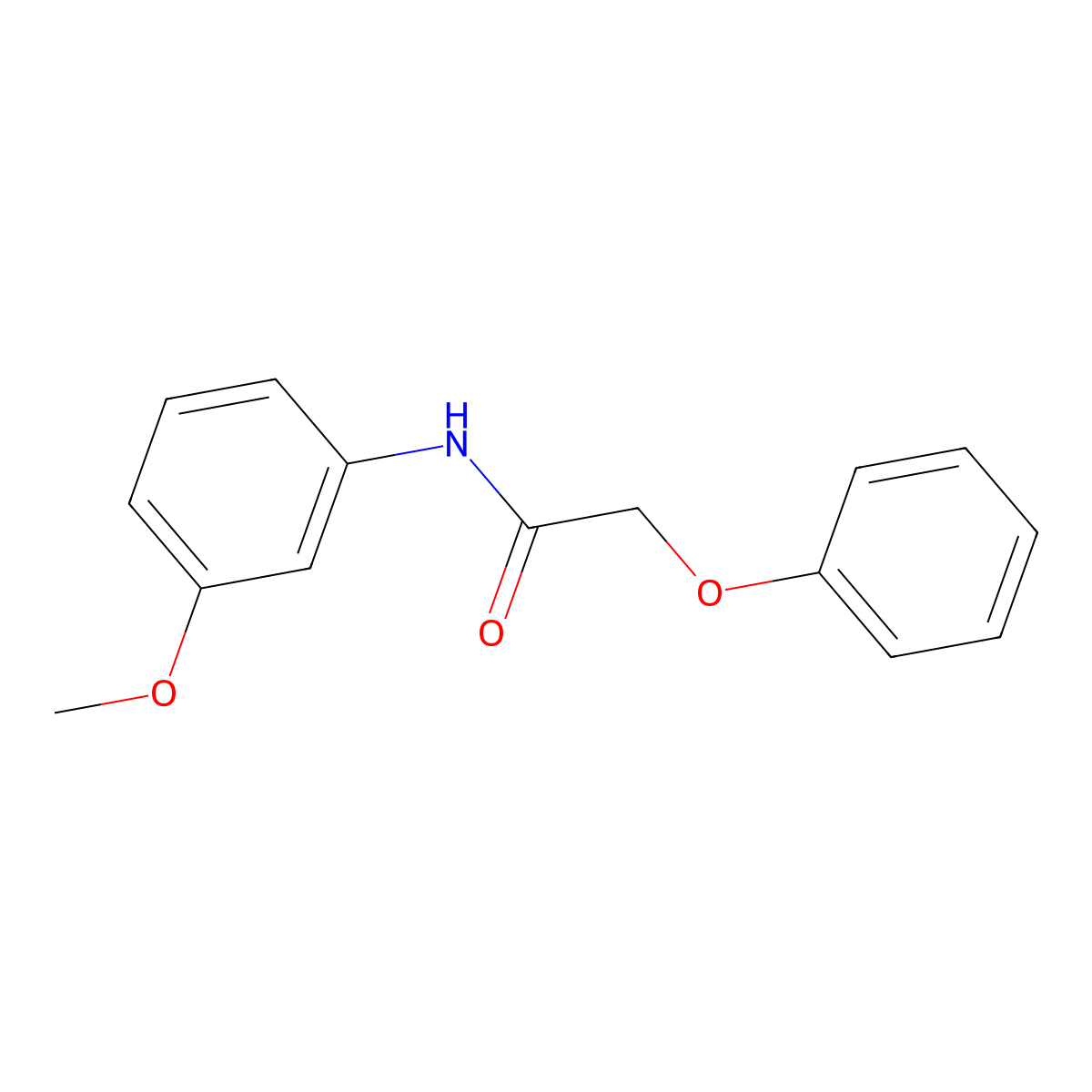 N-(3-methoxyphenyl)-2-phenoxyacetamide molecular structure, CAS 331270-73-6