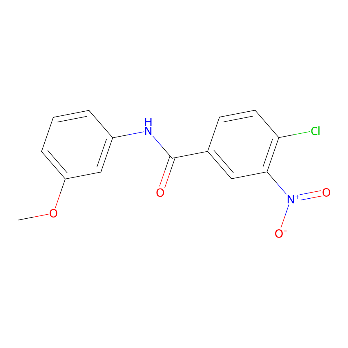 4-chloro-N-(3-methoxyphenyl)-3-nitrobenzamide molecular structure, CAS 331270-76-9