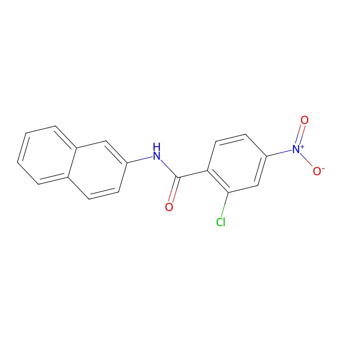 2-chloro-N-(naphthalen-2-yl)-4-nitrobenzamide molecular structure, CAS 331270-82-7