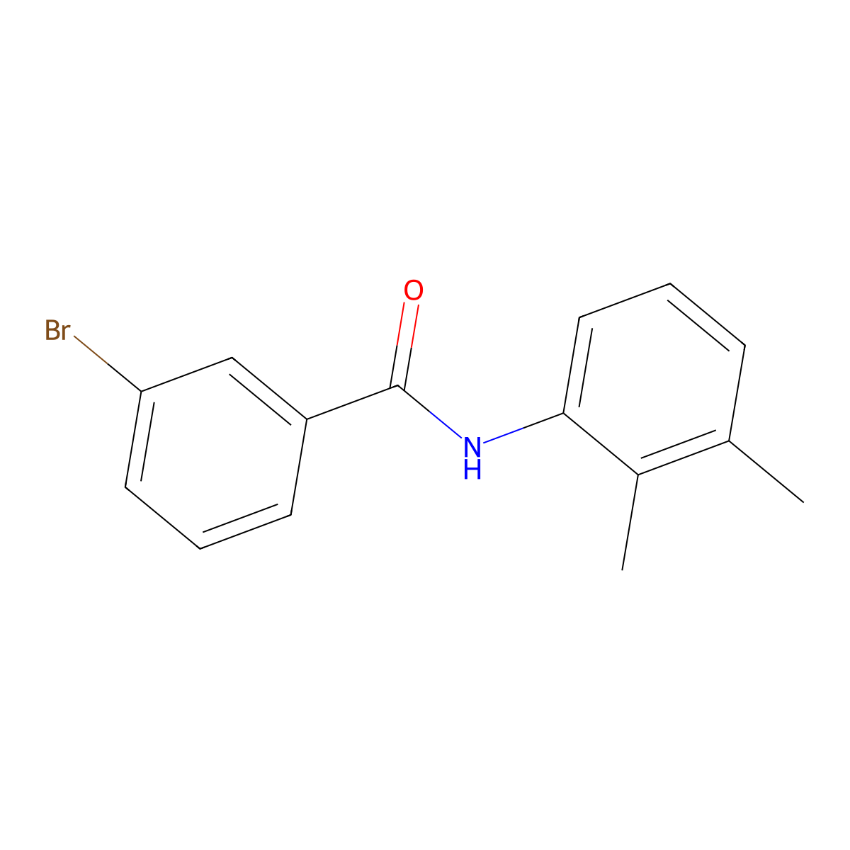 3-bromo-N-(2,3-dimethylphenyl)benzamide molecular structure, CAS 331270-85-0