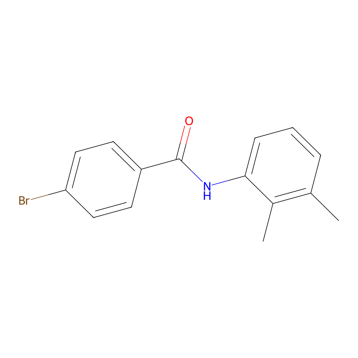 4-bromo-N-(2,3-dimethylphenyl)benzamide molecular structure, CAS 331270-86-1