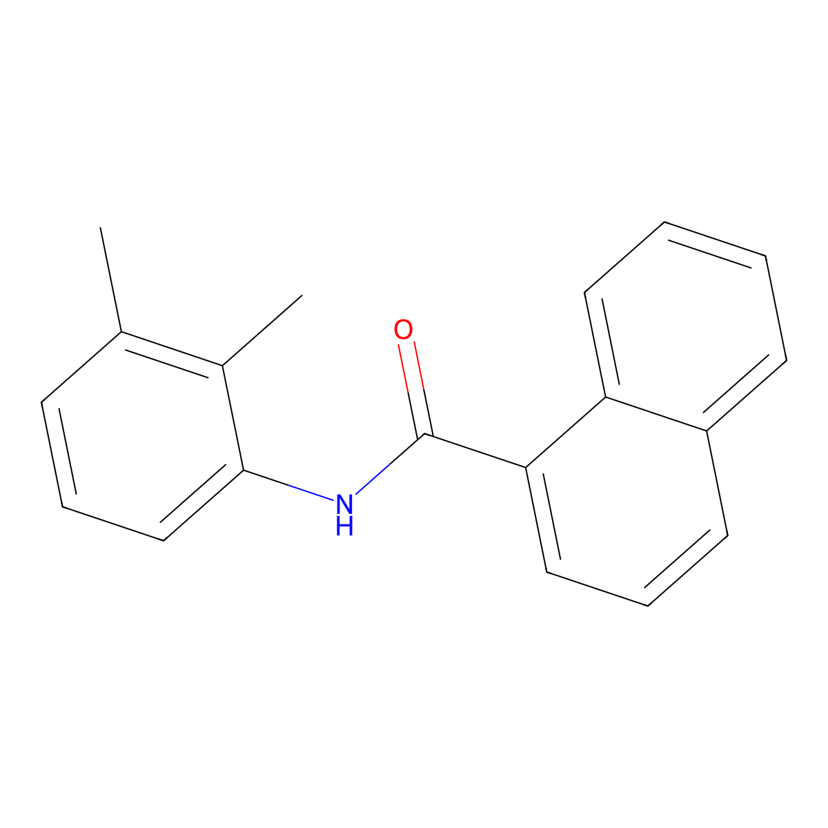 N-(2,3-Dimethylphenyl)-1-naphthamide molecular structure, CAS 331270-92-9