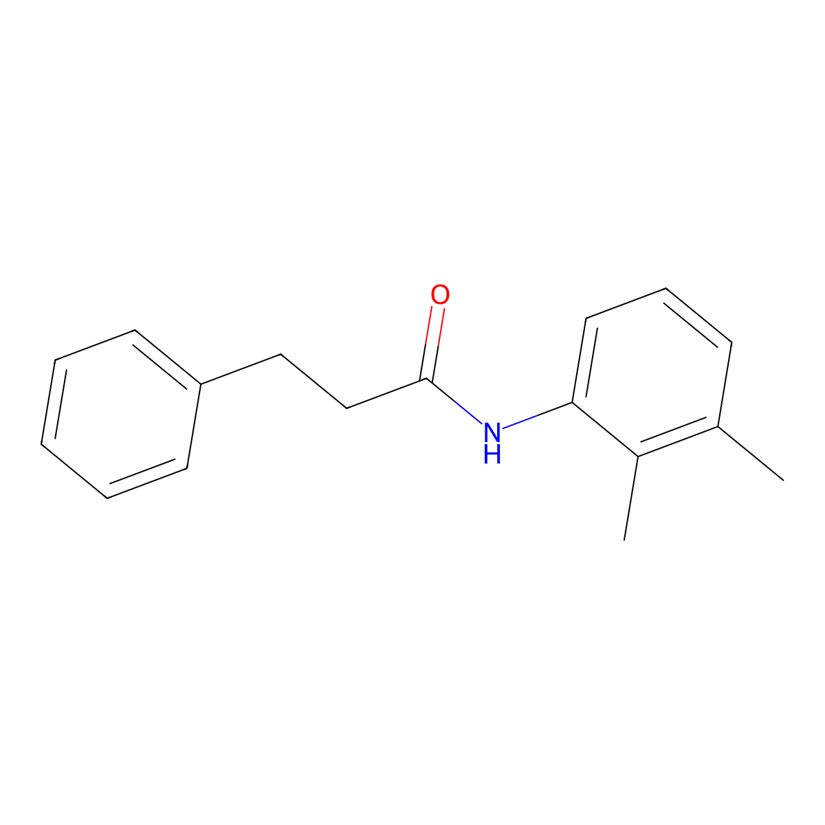 N-(2,3-dimethylphenyl)-3-phenylpropanamide molecular structure, CAS 331270-95-2