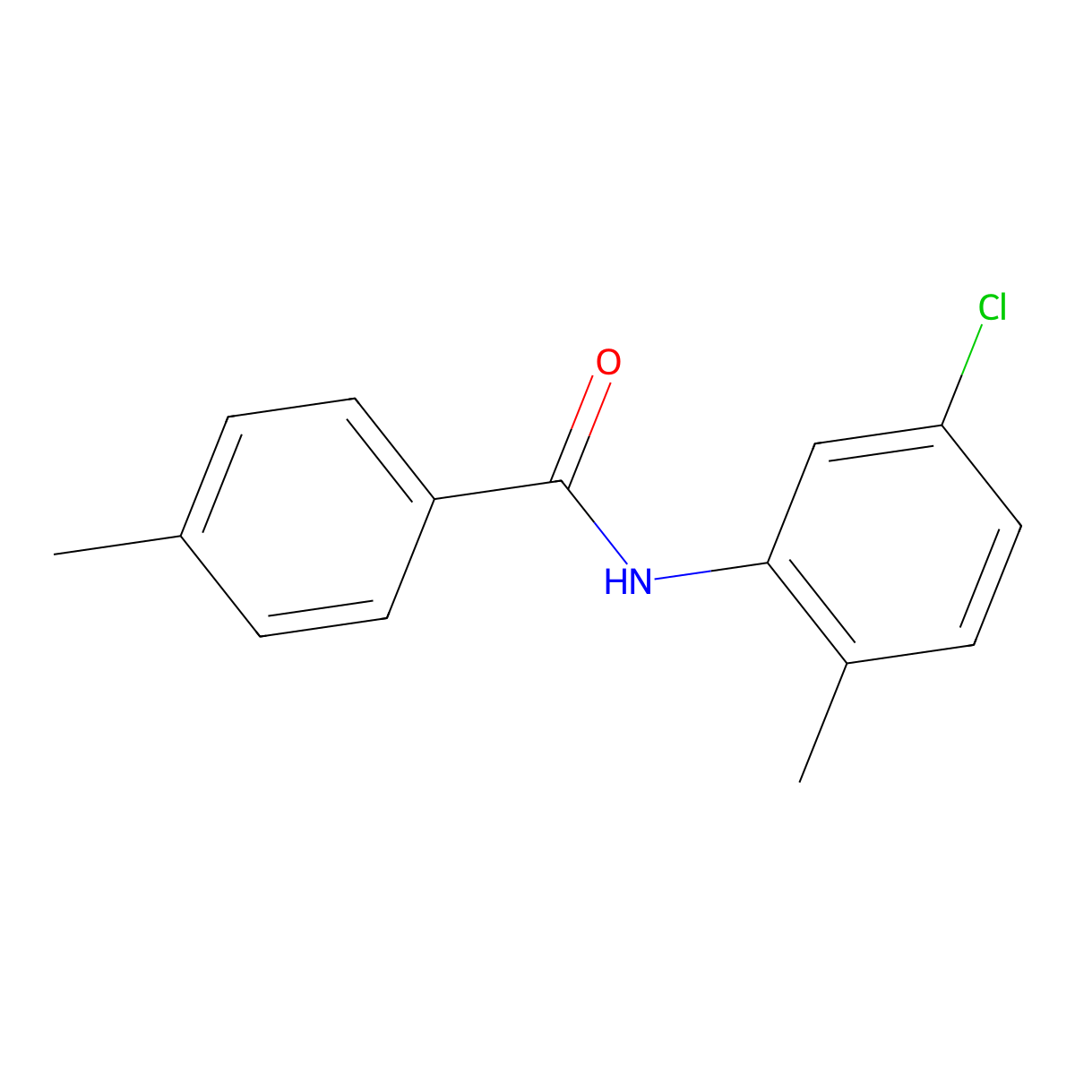 N-(5-chloro-2-methylphenyl)-4-methylbenzamide molecular structure, CAS 331271-06-8
