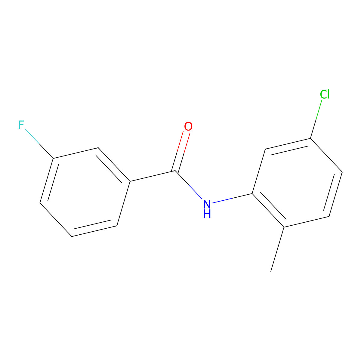 N-(5-chloro-2-methylphenyl)-3-fluorobenzamide molecular structure, CAS 331271-07-9