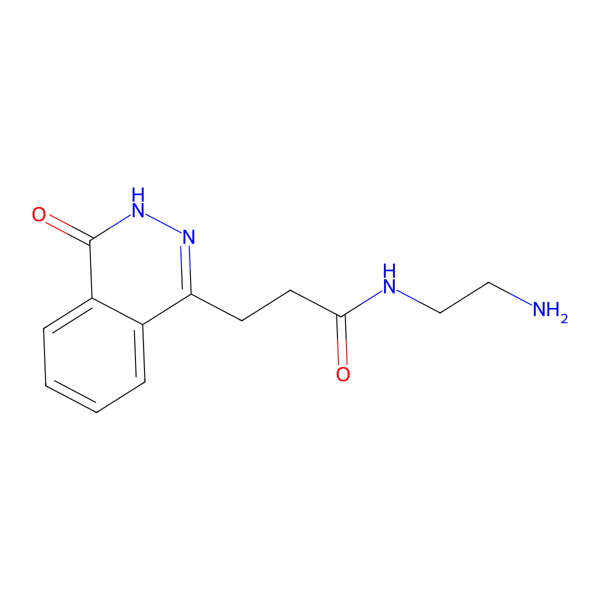 N-(2-Aminoethyl)-3-(4-hydroxyphthalazin-1-yl)propanamide molecular structure, CAS 331271-46-6