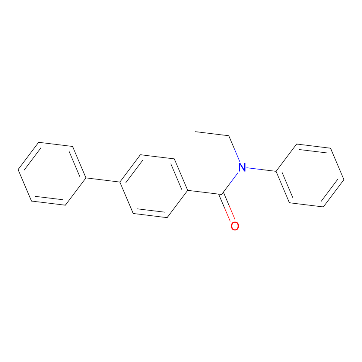 N-ethyl-N-phenyl[1,1'-biphenyl]-4-carboxamide molecular structure, CAS 331274-44-3