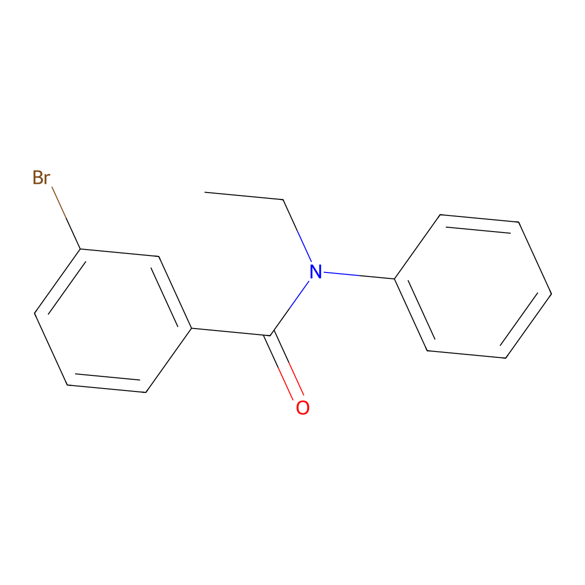3-bromo-N-ethyl-N-phenylbenzamide molecular structure, CAS 331274-45-4