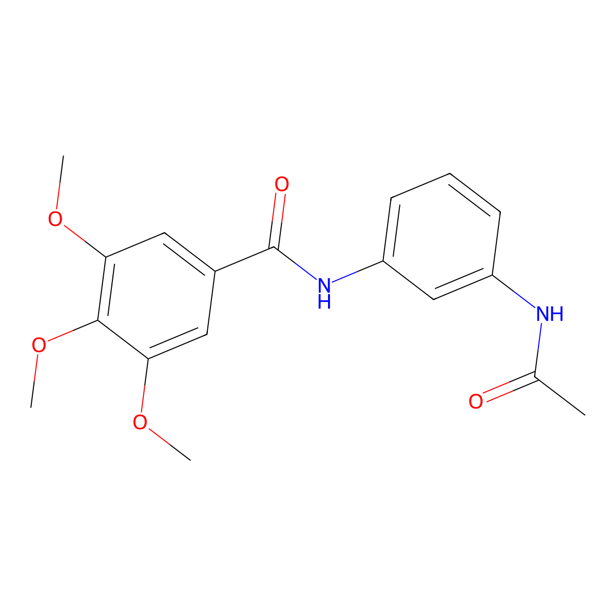 N-[3-(acetylamino)phenyl]-3,4,5-trimethoxybenzamide molecular structure, CAS 331274-99-8