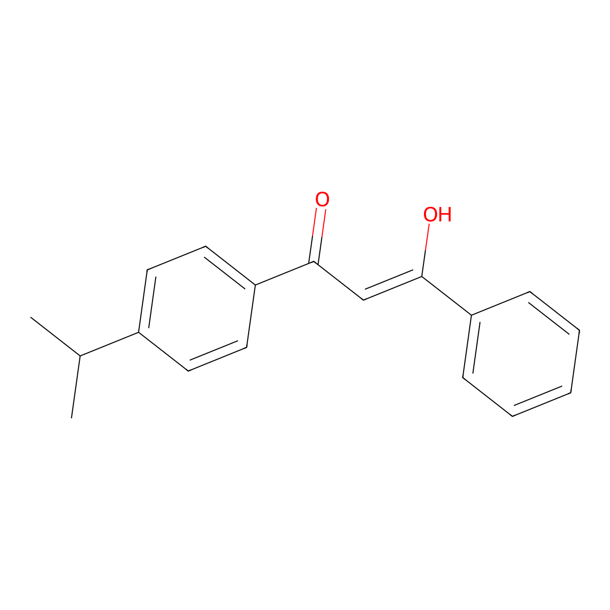 3-Hydroxy-3-(4-isopropylphenyl)-1-phenylprop-2-en-1-one molecular structure, CAS 331275-28-6