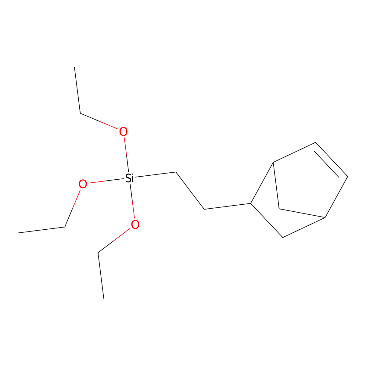 Silane, (2-bicyclo[2.2.1]hept-5-en-2-ylethyl)triethoxy- molecular structure, CAS 331283-06-8