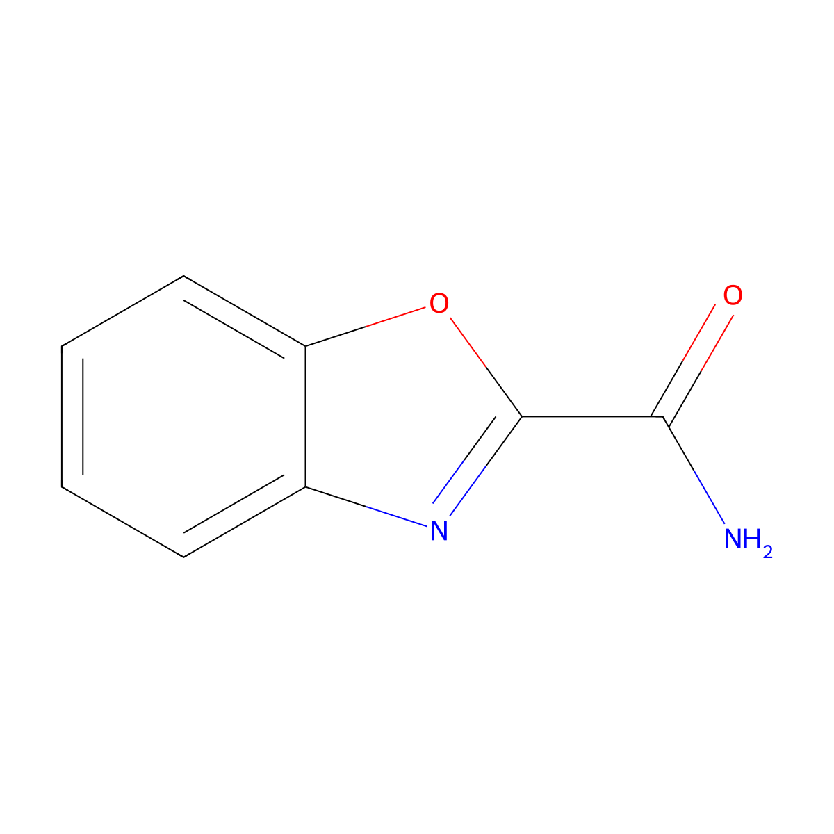 2-Benzoxazolecarboxamide molecular structure, CAS 3313-38-0