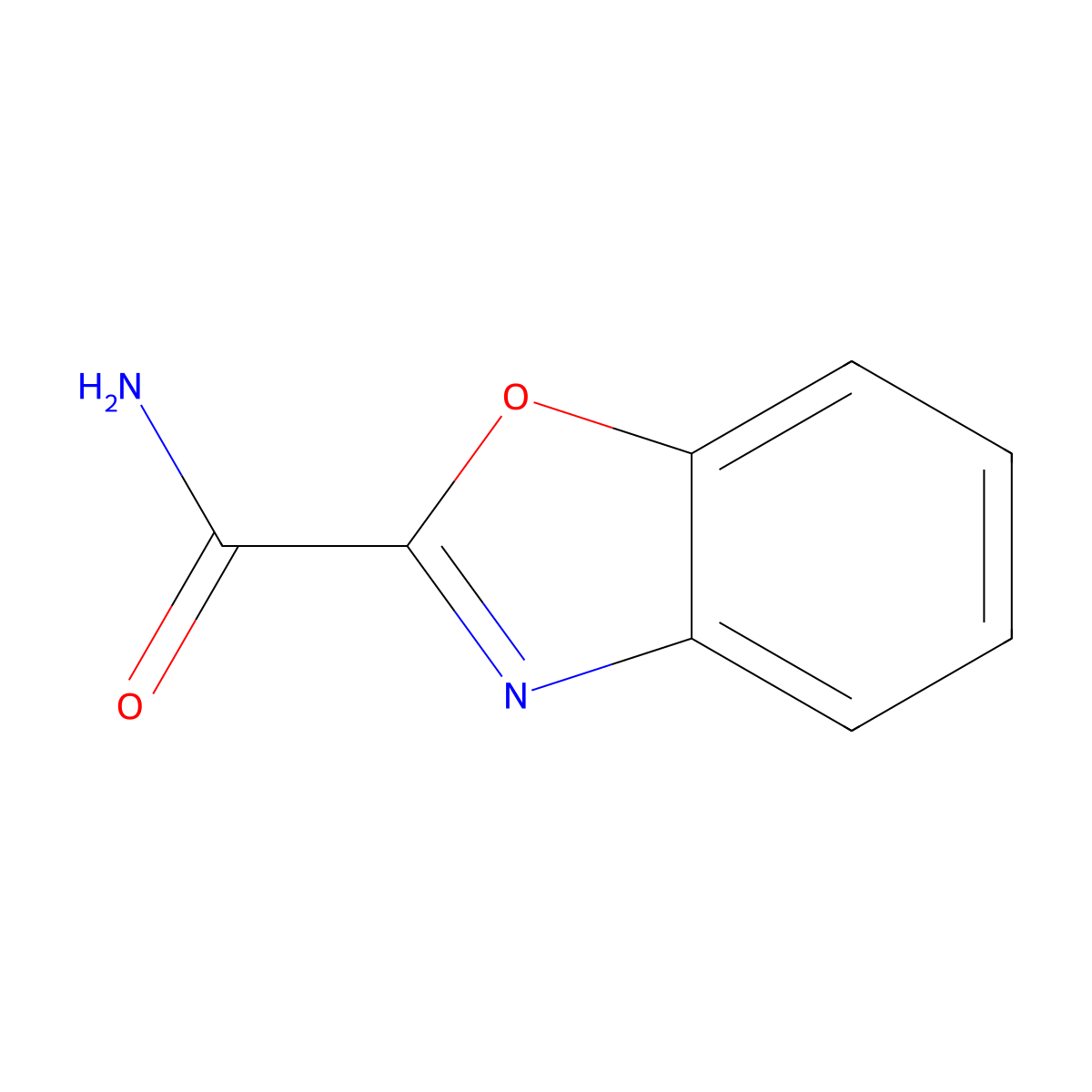 2-Benzoxazolecarboxamide molecular structure, CAS 3313-38-0