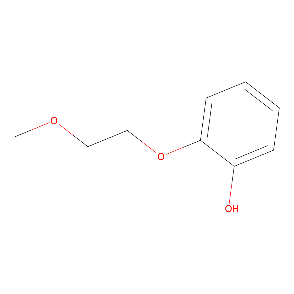 2-(2-Methoxyethoxy)phenol molecular structure, CAS 33130-23-3