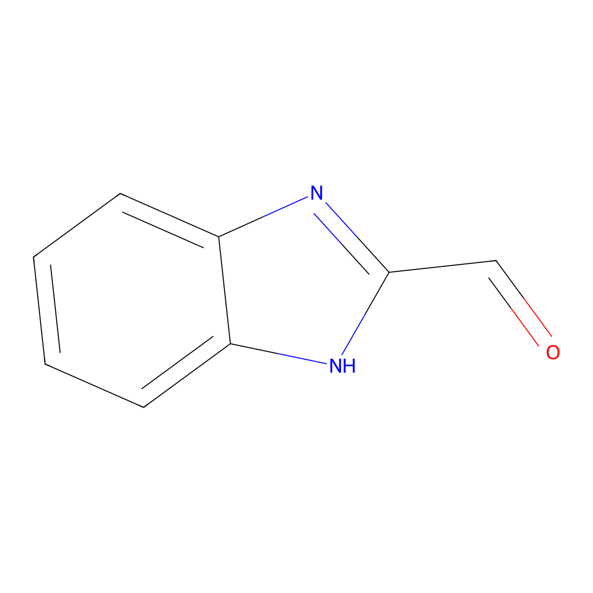 1H-Benzimidazole-2-carboxaldehyde molecular structure, CAS 3314-30-5