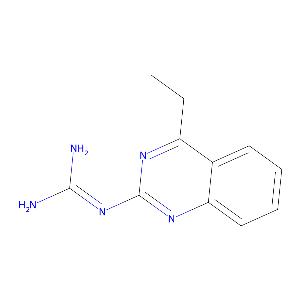 2-(4-Ethylquinazolin-2-yl)guanidine molecular structure, CAS 331417-02-8