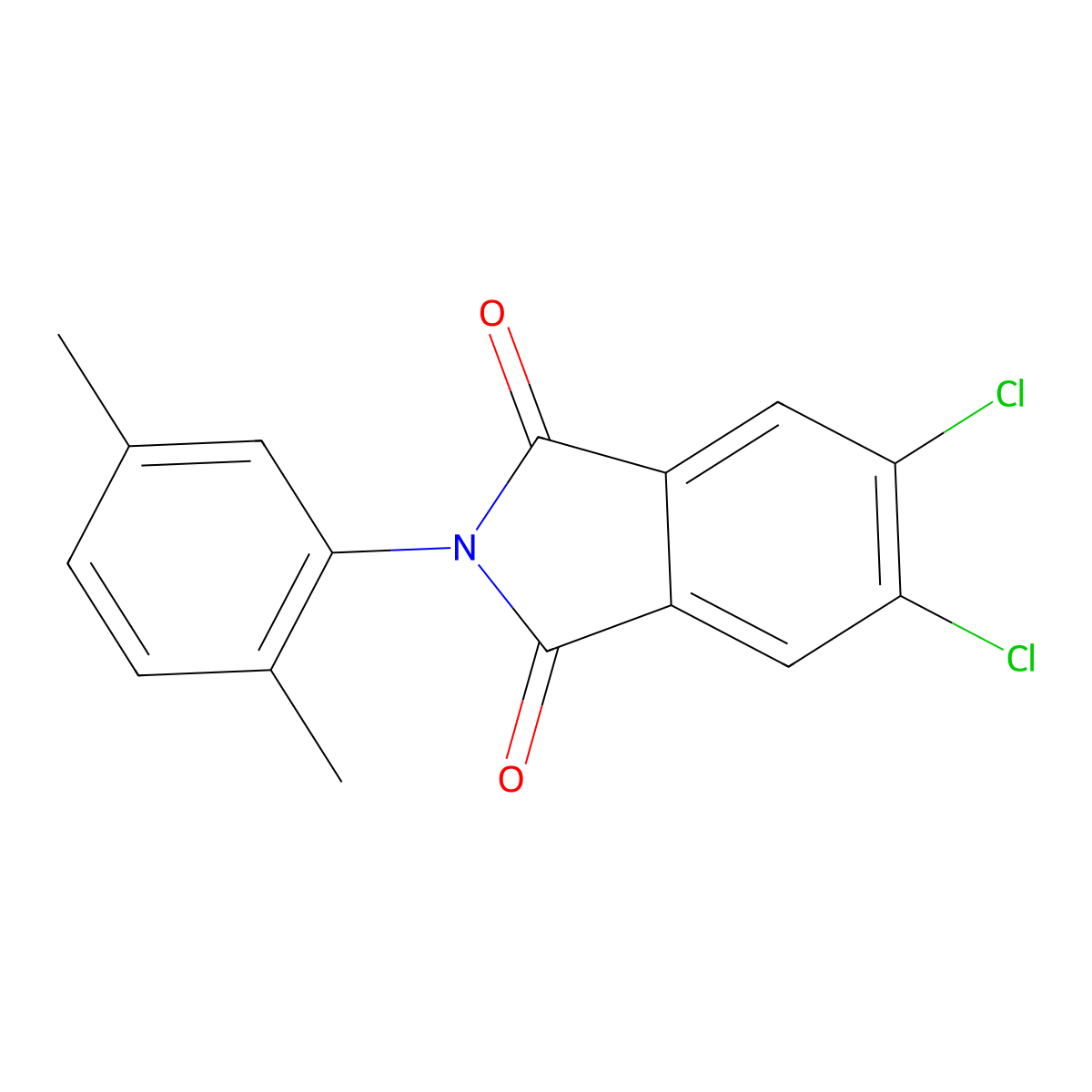 5,6-dichloro-2-(2,5-dimethylphenyl)-1H-isoindole-1,3(2H)-dione molecular structure, CAS 331420-83-8