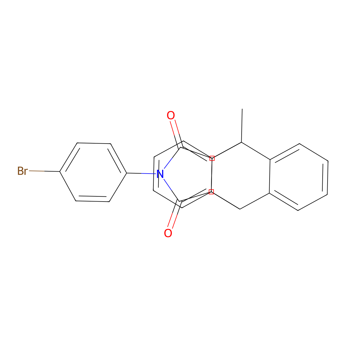 17-(4-Bromophenyl)-1-methyl-17-azapentacyclo[6.6.5.0~2,7~.0~9,14~.0~15,19~]nonadeca-2,4,6,9,11,13-hexaene-16,18-dione (non-preferred name) molecular structure, CAS 331425-35-5