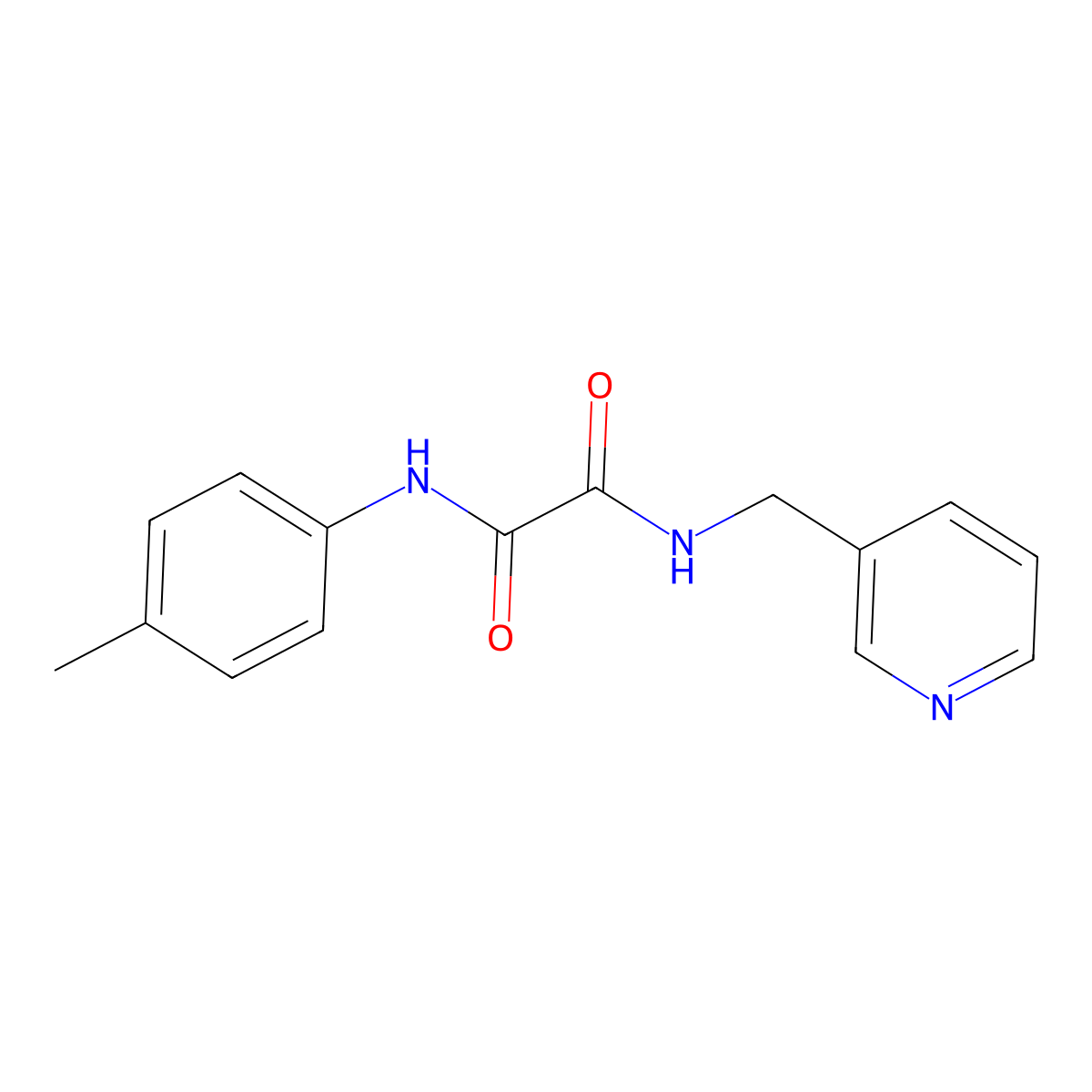 N-Pyridin-3-ylmethyl-N'-p-tolyl-oxalamide molecular structure, CAS 331425-62-8