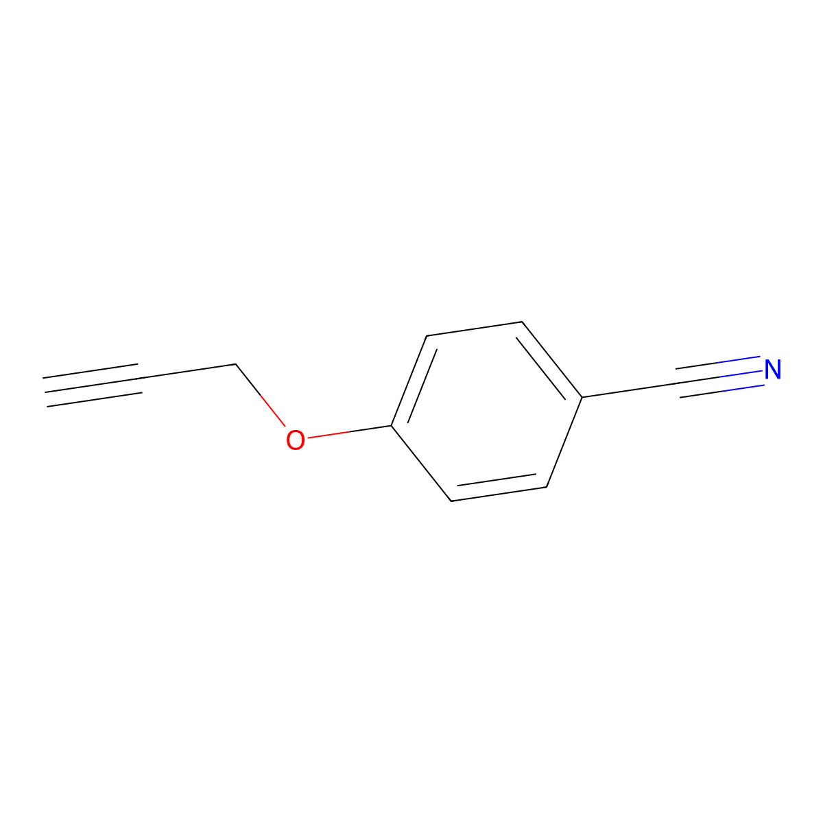 4-(Prop-2-yn-1-yloxy)benzonitrile molecular structure, CAS 33143-80-5
