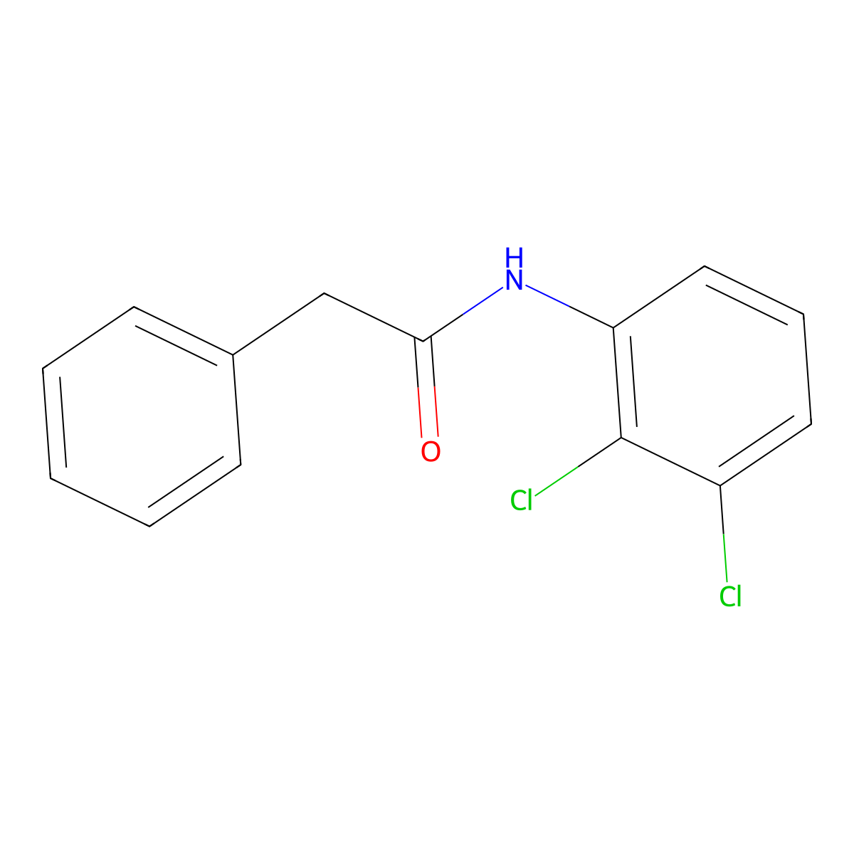 N-(2,3-dichlorophenyl)-2-phenylacetamide molecular structure, CAS 331430-03-6