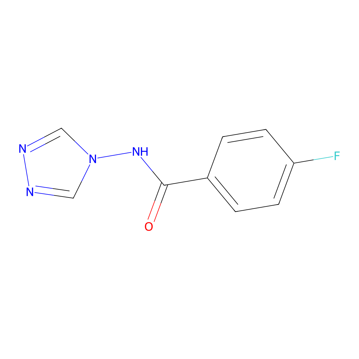 4-fluoro-N-(4H-1,2,4-triazol-4-yl)benzamide molecular structure, CAS 331434-05-0