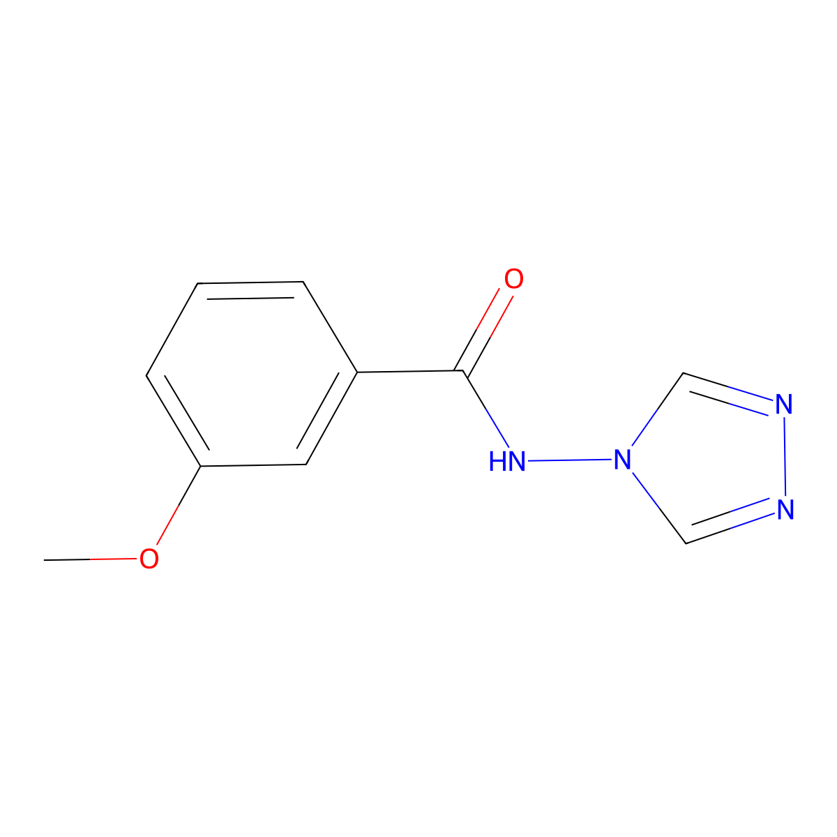 3-methoxy-N-(4H-1,2,4-triazol-4-yl)benzamide molecular structure, CAS 331434-10-7