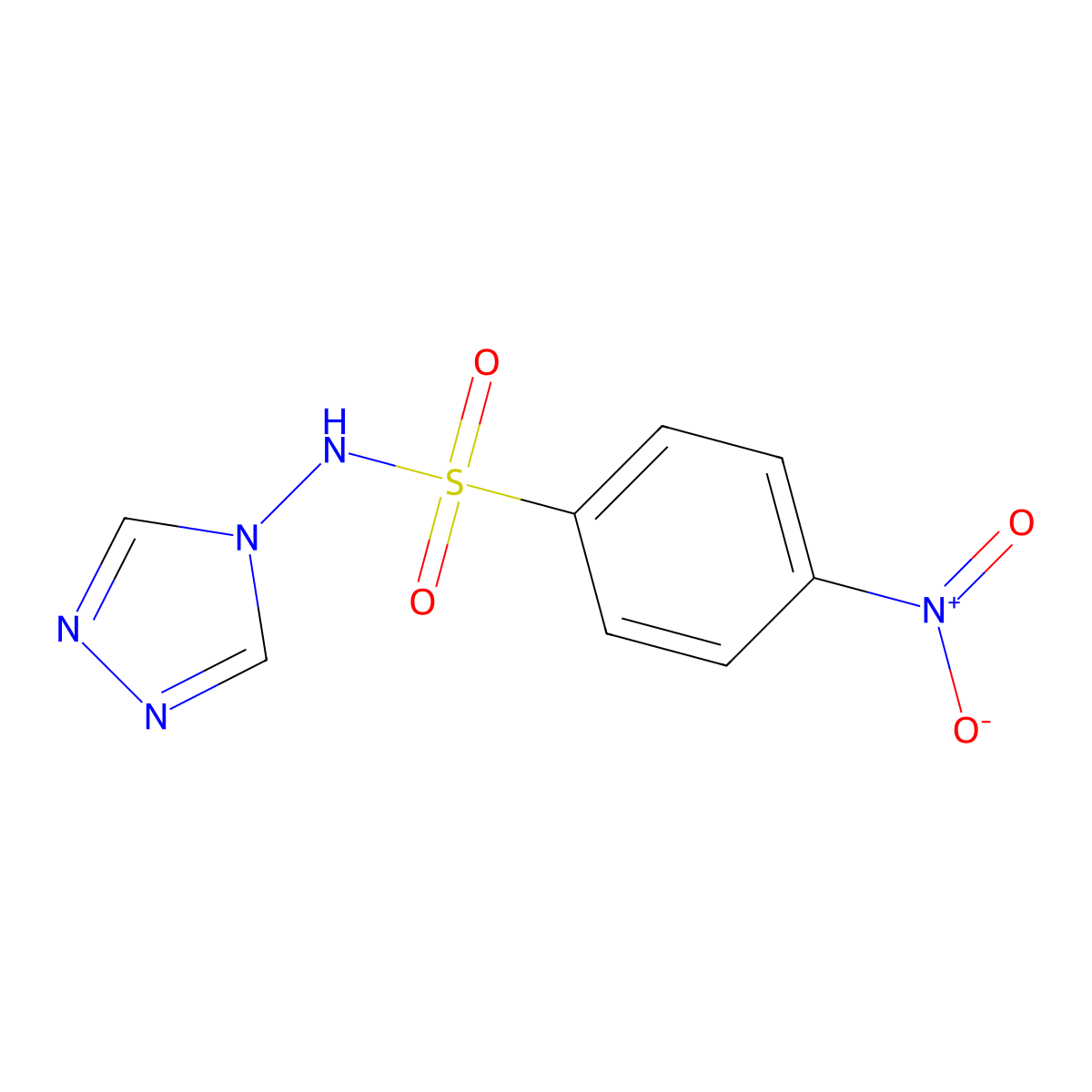 4-Nitro-N-(4H-1,2,4-triazol-4-yl)benzene-1-sulfonamide molecular structure, CAS 331434-22-1