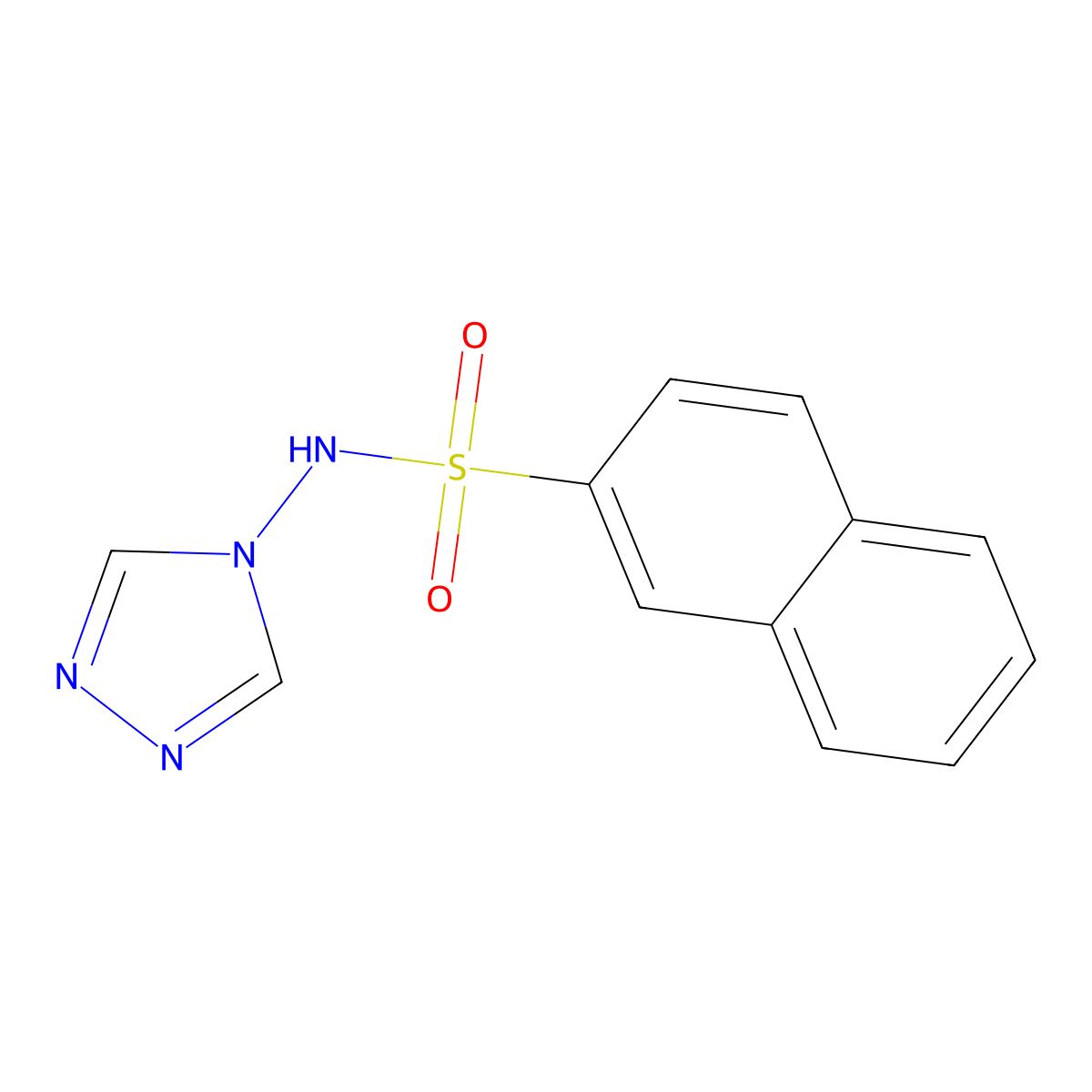 N-(4H-1,2,4-triazol-4-yl)-2-naphthalenesulfonamide molecular structure, CAS 331434-23-2