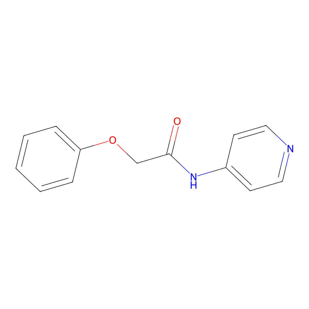 2-phenoxy-N-(pyridin-4-yl)acetamide molecular structure, CAS 331434-52-7
