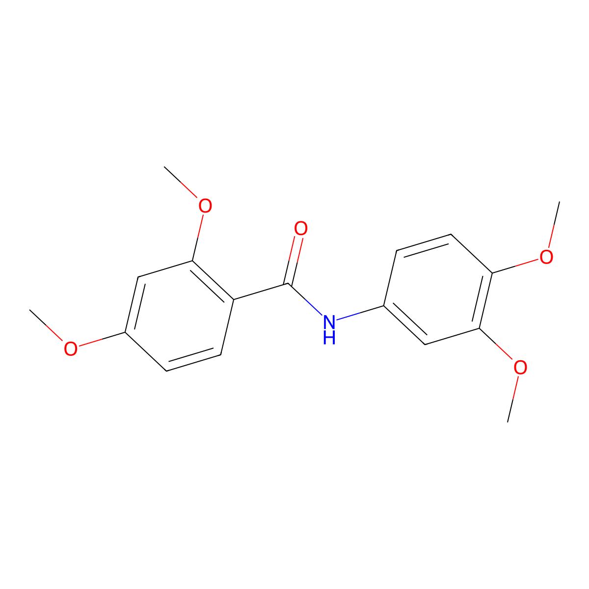N-(3,4-dimethoxyphenyl)-2,4-dimethoxybenzamide molecular structure, CAS 331435-13-3