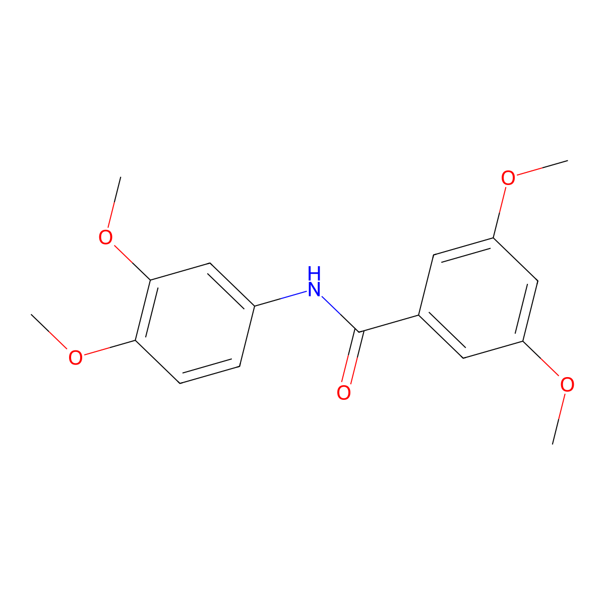 N-(3,4-dimethoxyphenyl)-3,5-dimethoxybenzamide molecular structure, CAS 331435-14-4