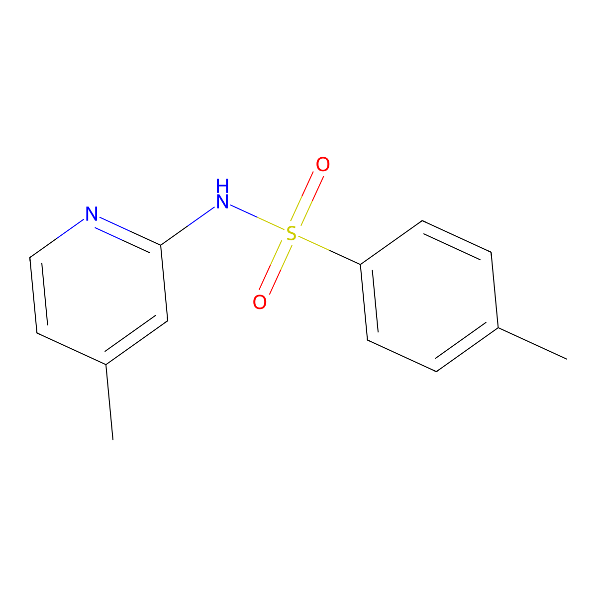 4-methyl-N-(4-methylpyridin-2-yl)benzenesulfonamide molecular structure, CAS 331435-99-5