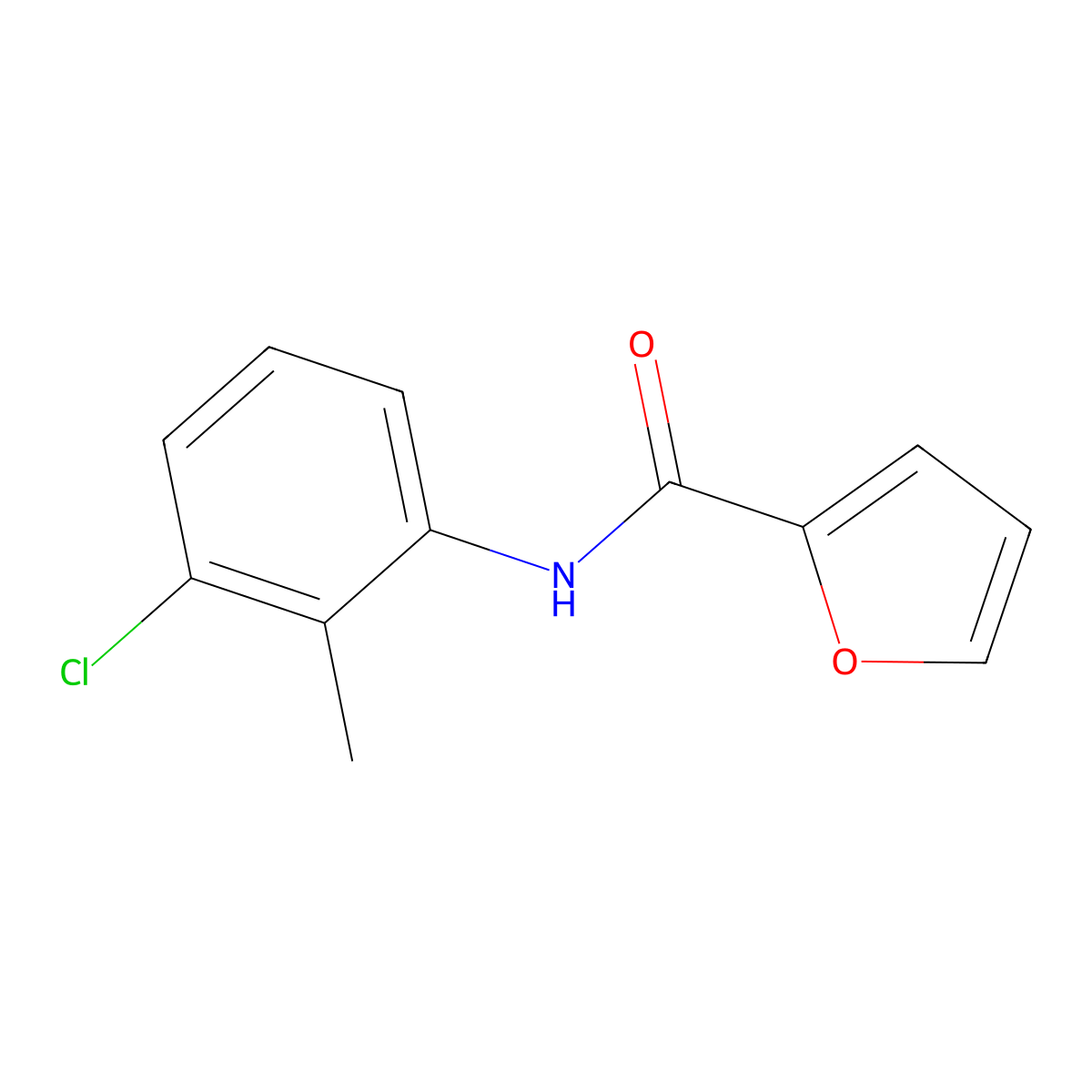 N-(3-chloro-2-methylphenyl)furan-2-carboxamide molecular structure, CAS 331436-14-7