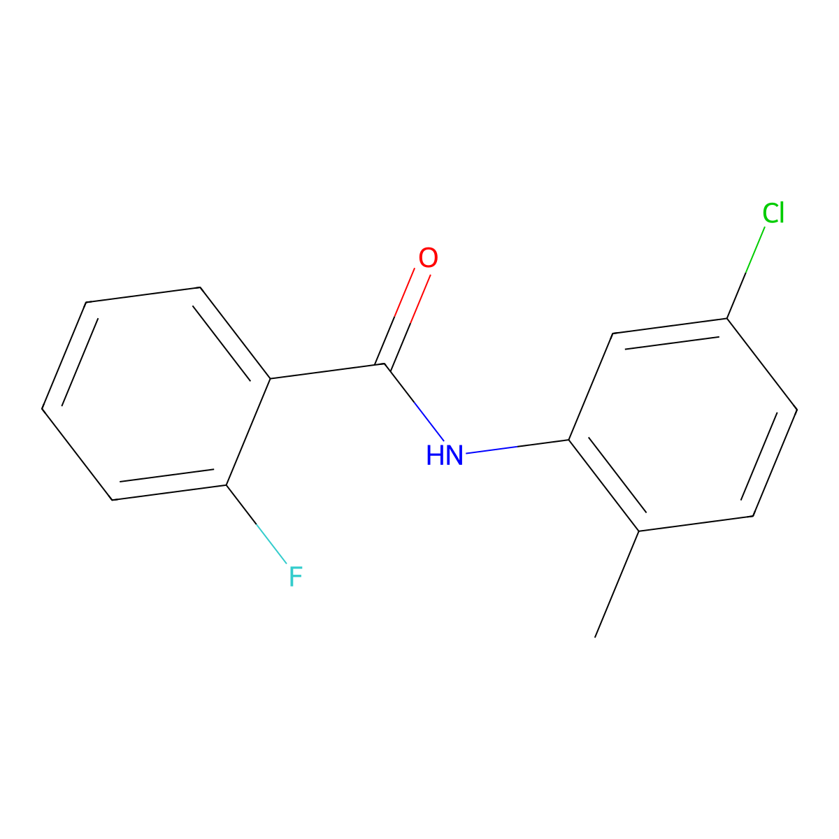 N-(5-chloro-2-methylphenyl)-2-fluorobenzamide molecular structure, CAS 331436-17-0