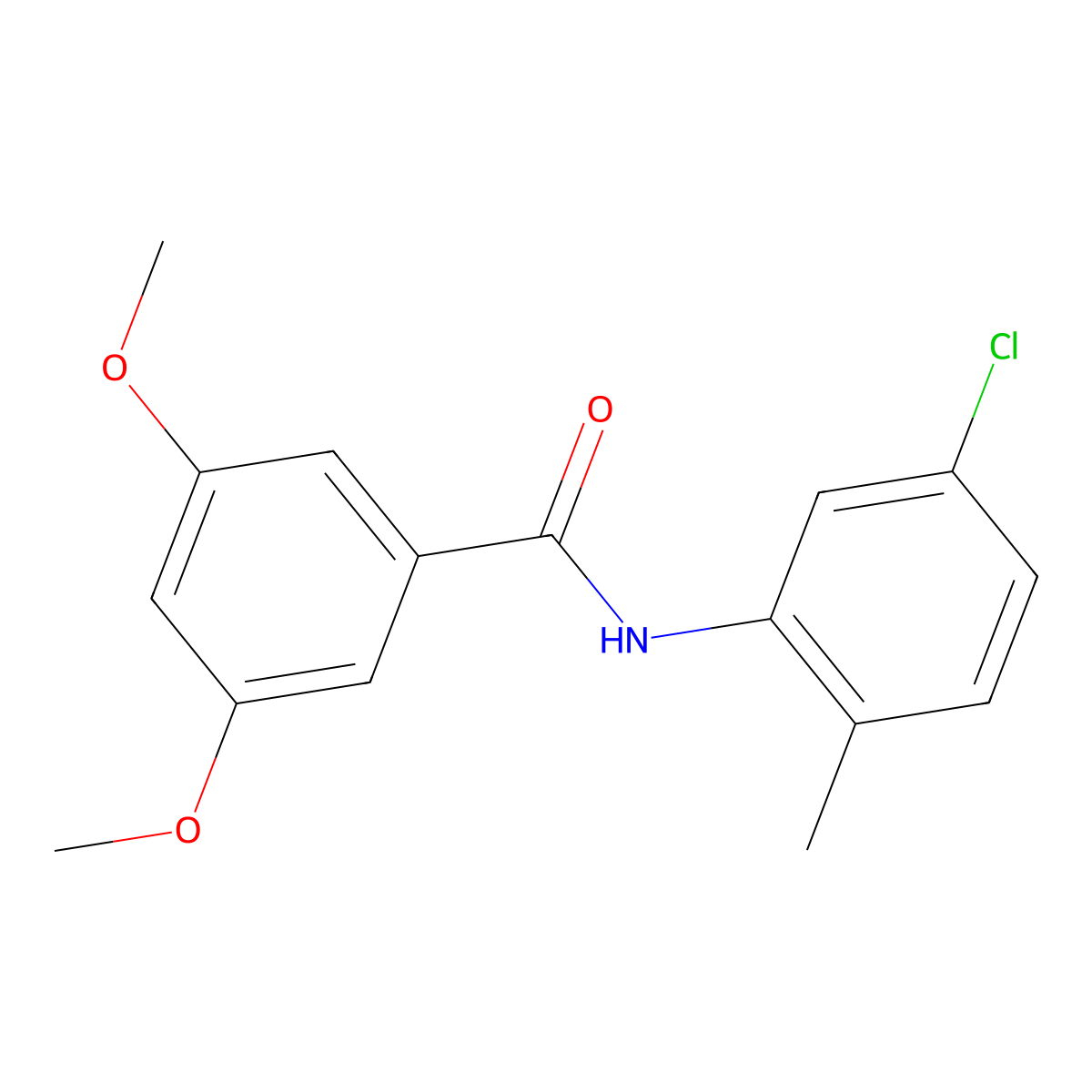 N-(5-chloro-2-methylphenyl)-3,5-dimethoxybenzamide molecular structure, CAS 331436-22-7