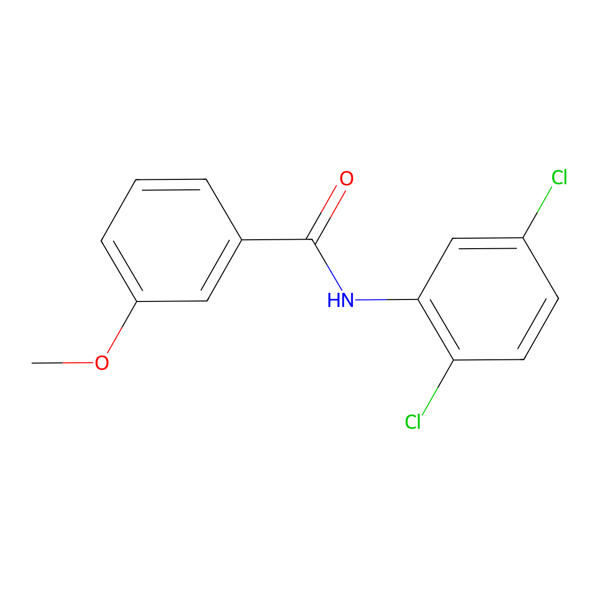 N-(2,5-dichlorophenyl)-3-methoxybenzamide molecular structure, CAS 331436-28-3
